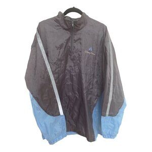 Walt Disney Parks Windbreaker Rain Jacket Pouch Disneyland Men's XL 1/4 Zip